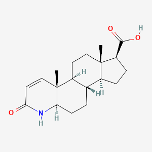 (4aR,4bS,6aS,7S,9aS,9bS,11aR)-4a,6a-Dimethyl-2-oxo-2,4a,4b,5,6,6a,7,8,9,9a,9b,10,11,11a-tetradecahydro-1H-indeno[5,4-f]quinoline-7-carboxylic acid