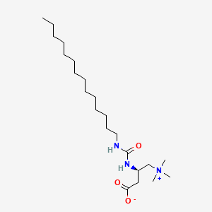 	(3R)-3-(tetradecylcarbamoylamino)-4-(trimethylazaniumyl)butanoate