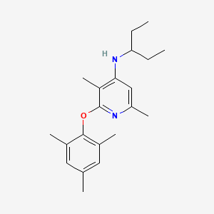 N-(1-Ethylpropyl)-3,6-dimethyl-2-(2?,4,6-trimethylphenoxy)-4-pyridinamine