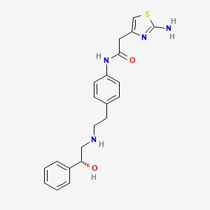 	Mirabegron is a selective β3-adrenoceptor agonist with EC50 of 22.4 nM.