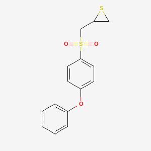 	2-[[(4-phenoxyphenyl)sulfonyl]methyl]-thiirane