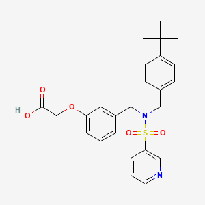 	2-[3-[N-(4-tert-Butylbenzyl)-N-(pyridin-3-ylsulfonyl)aminomethyl]phenoxy]acetic acid