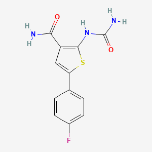 3-Thiophenecarboxamide,2-[(aminocarbonyl)amino]-5-(4-fluorophenyl)-