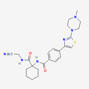 	N-[1-[[(Cyanomethyl)amino]carbonyl] cyclohexyl]-4-[2-(4-methyl-1-piperazinyl)-4-thiazo lyl]benzamide