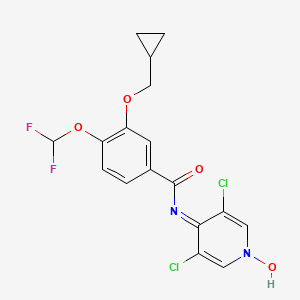 N-(3,5-Dichloro-1-oxopyridin-4-yl)-4-difluoromethoxy-3-cyclopropylmethoxybenzamid