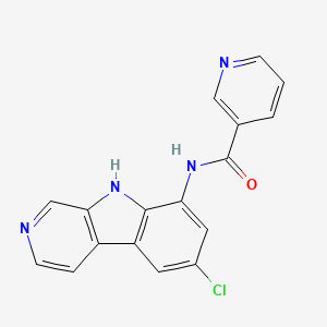 N-?(6-?Chloro-?9H-?pyrido[3,4-?b]?indol-?8-?yl)?-?3-?pyridinecarboxamide dihydrochloride