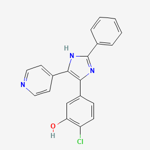 	2-Chloro-5-[2-Phenyl-5-(4-pyridinyl)-1H-imidazol-4-yl]phenol