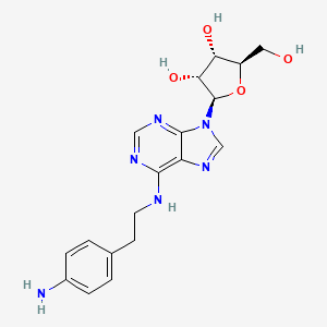 Adenosine, N-[2-(4-aminophenyl)ethyl]-