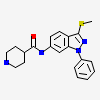 N-[3-(methylsulfanyl)-1-phenyl-1H-indazol-6-yl]piperidine-4-carboxamide