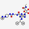 6-(2,2-diphenylethylamino)-9-[(2R,3R,4S,5S)-5-(ethylcarbamoyl)-3,4-dihydroxy-oxolan-2-yl]-N-[2-[(1-pyridin-2-ylpiperidin-4-yl)carbamoylamino]ethyl]purine-2-carboxamide