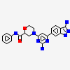 (2S)-4-[2-amino-6-(3-amino-2H-indazol-6-yl)pyrimidin-4-yl]-N-phenylmorpholine-2-carboxamide