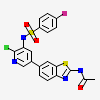 N-[6-(6-chloro-5-{[(4-fluorophenyl)sulfonyl]amino}pyridin-3-yl)-1,3-benzothiazol-2-yl]acetamide