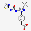 (4-{3-tert-butyl-5-[(1,3-thiazol-2-ylcarbamoyl)amino]-1H-pyrazol-1-yl}phenyl)acetic acid