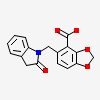 5-[(2-oxo-2,3-dihydro-1H-indol-1-yl)methyl]-1,3-benzodioxole-4-carboxylic acid