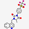 (5S)-5-methyl-1-(quinolin-4-ylmethyl)-3-{4-[(trifluoromethyl)sulfonyl]phenyl}imidazolidine-2,4-dione