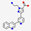 1-(2-aminoethyl)-3-[2-(quinolin-3-yl)pyridin-4-yl]-1H-pyrazole-5-carboxylic acid