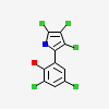 2,4-dichloro-6-(3,4,5-trichloro-1h-pyrrol-2yl)phenol