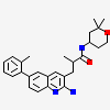 (2R)-3-[2-amino-6-(2-methylphenyl)quinolin-3-yl]-N-[(4R)-2,2-dimethyltetrahydro-2H-pyran-4-yl]-2-methylpropanamide