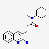3-(2-aminoquinolin-3-yl)-n-cyclohexyl-n-methylpropanamide