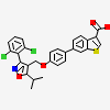 6-(4-{[3-(2,6-dichlorophenyl)-5-(propan-2-yl)-1,2-oxazol-4-yl]methoxy}phenyl)-1-benzothiophene-3-carboxylic acid