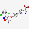 6-(4-{[3-(2,6-dichlorophenyl)-5-(propan-2-yl)-1,2-oxazol-4-yl]methoxy}phenyl)-1H-indole-3-carboxylic acid