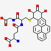 2-AMINO-4-[1-(CARBOXYMETHYL-CARBAMOYL)-2-(9-HYDROXY-7,8-DIOXO-7,8,9,10-TETRAHYDRO-BENZO[DEF]CHRYSEN-10-YLSULFANYL)-ETHYLCARBAMOYL]-BUTYRIC ACID