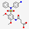 4-({5-[(4-aminophenyl)(phenyl)sulfamoyl]-2,4-dimethoxyphenyl}amino)-4-oxobutanoic acid