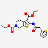 diethyl 2-[(thiophen-2-ylacetyl)amino]-4,7-dihydrothieno[2,3-c]pyridine-3,6(5H)-dicarboxylate