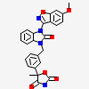 (5R)-5-(3-{[3-(6-methoxy-1,2-benzoxazol-3-yl)-2-oxo-2,3-dihydro-1H-benzimidazol-1-yl]methyl}phenyl)-5-methyl-1,3-oxazolidine-2,4-dione