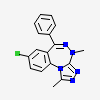 8-chloro-1,4-dimethyl-6-phenyl-4H-[1,2,4]triazolo[4,3-a][1,3,4]benzotriazepine