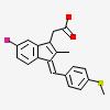 2-[(3Z)-6-fluoranyl-2-methyl-3-[(4-methylsulfanylphenyl)methylidene]inden-1-yl]ethanoic acid