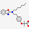 2-(4-{2-[1,3-benzoxazol-2-yl(heptyl)amino]ethyl}phenoxy)-2-methylpropanoic acid