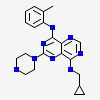 N~8~-(cyclopropylmethyl)-N~4~-(2-methylphenyl)-2-(piperazin-1-yl)pyrimido[5,4-d]pyrimidine-4,8-diamine
