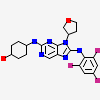 trans-4-({9-[(3S)-tetrahydrofuran-3-yl]-8-[(2,4,6-trifluorophenyl)amino]-9H-purin-2-yl}amino)cyclohexanol