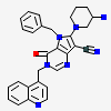 6-[(3s)-3-aminopiperidin-1-yl]-5-benzyl-4-oxo-3-(quinolin-4-ylmethyl)-4,5-dihydro-3h-pyrrolo[3,2-d]pyrimidine-7-carbonitrile