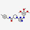 (3S)-N-(4-methylbenzyl)-1-{2-[(3,4,5-trimethoxyphenyl)amino]pyrimidin-4-yl}piperidine-3-carboxamide