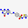 4-{[(2-amino-4-oxo-3,4,7,8-tetrahydropteridin-6-yl)methyl]amino}-N-(1,3-thiazol-2-yl)benzenesulfonamide
