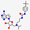 7-{5-[(3-{[(4-tert-butylphenyl)carbamoyl]amino}propyl)(propan-2-yl)amino]-5-deoxy-beta-D-ribofuranosyl}-7H-pyrrolo[2,3-d]pyrimidin-4-amine