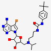 5-bromo-7-{5-[(3-{[(4-tert-butylphenyl)carbamoyl]amino}propyl)(propan-2-yl)amino]-5-deoxy-beta-D-ribofuranosyl}-7H-pyrrolo[2,3-d]pyrimidin-4-amine