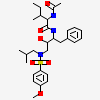 N~2~-acetyl-N-[(2S,3R)-3-hydroxy-4-{[(4-methoxyphenyl)sulfonyl](2-methylpropyl)amino}-1-phenylbutan-2-yl]-L-isoleucinamide