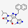 5-methyl-3-(1-methyl-1H-imidazol-5-yl)-7-(2-methylpropyl)-2-(naphthalen-1-ylmethyl)-2H-pyrazolo[3,4-d]pyrimidine-4,6(5H,7H)-dione