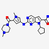 7-cyclopentyl-2-({1-methyl-5-[(4-methylpiperazin-1-yl)carbonyl]-1H-pyrrol-3-yl}amino)-7H-pyrrolo[2,3-d]pyrimidine-6-carboxamide