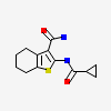 2-[(CYCLOPROPYLCARBONYL)AMINO]-4,5,6,7-TETRAHYDRO-1-BENZOTHIOPHENE-3-CARBOXAMIDE