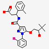 (3S)-3-({[1-(2-fluorophenyl)-5-{[(2R)-2-hydroxy-3,3-dimethylbutyl]oxy}-1H-pyrazol-3-yl]carbonyl}amino)-3-(2-methylphenyl)propanoic acid