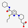 {(3S)-1-[5-(cyclohexylcarbamoyl)-6-(propylsulfanyl)pyridin-2-yl]piperidin-3-yl}acetic acid