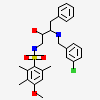 N-{(2R,3S)-3-[(3-CHLOROBENZYL)AMINO]-2-HYDROXY-4-PHENYLBUTYL}-4-METHOXY-2,3,6-TRIMETHYLBENZENESULFONAMIDE