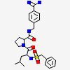 N-(benzylsulfonyl)-D-leucyl-N-(4-carbamimidoylbenzyl)-L-prolinamide