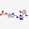 {[2-({[5-(2,6-dimethoxyphenyl)-1,2,4-triazin-3-yl]amino}methyl)-1,3-benzothiazol-5-yl]oxy}acetic acid