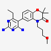 6-(2,4-Diamino-6-Ethylpyrimidin-5-Yl)-4-(3-Methoxypropyl)-2,2-Dimethyl-2h-1,4-Benzoxazin-3(4h)-One