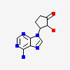 (1'R,2'S)-9-(2-HYDROXY-3'-KETO-CYCLOPENTEN-1-YL)ADENINE